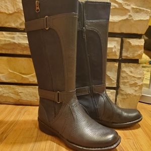 Clarks whistle whey boots navy 6 1/2 37 M